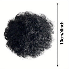 Afro Curly Topper Clip In Hair Extensions Natural For Daily Use