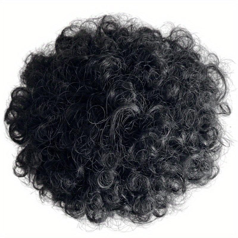 Afro Curly Topper Clip In Hair Extensions Natural For Daily Use