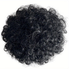 Afro Curly Topper Clip In Hair Extensions Natural For Daily Use