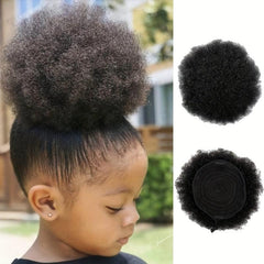 Afro Curly Topper Clip In Hair Extensions Natural For Daily Use