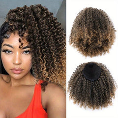Kinky Curly Ponytail Extension Afro Drawstring Ponytail For Women