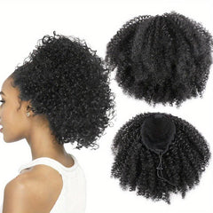 Kinky Curly Ponytail Extension Afro Drawstring Ponytail For Women