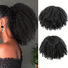 Kinky Curly Ponytail Extension Afro Drawstring Ponytail For Women