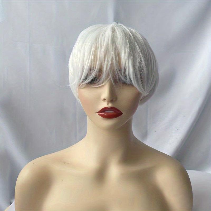 Short Straight Layered Hair Wigs 16 Cm Short Pixie Cut Wigs