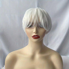 Short Straight Layered Hair Wigs 16 Cm Short Pixie Cut Wigs
