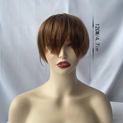 Short Straight Layered Hair Wigs 16 Cm Short Pixie Cut Wigs