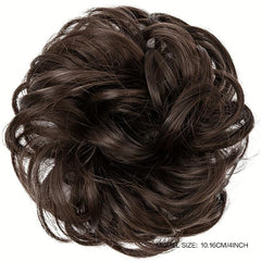 Wavy Curly Messy Bun Hair Piece Scrunchies Ponytail Thick Hair Extensions