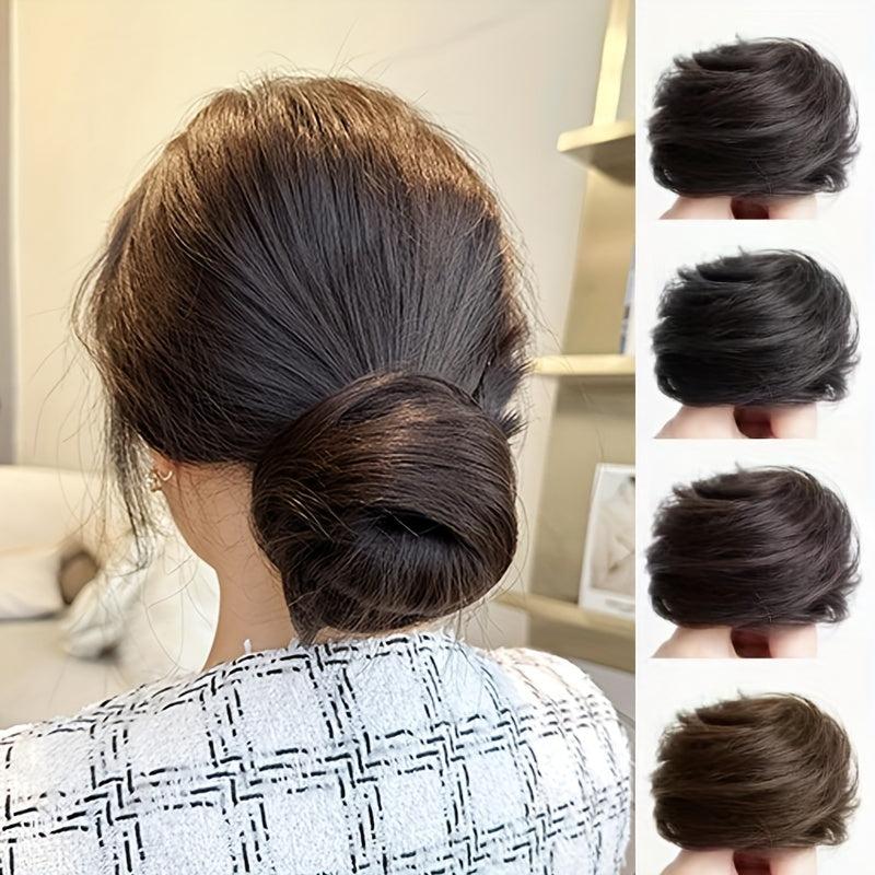 Donut Hair Buns Updo Chignon With Elastic Hair Rope Synthetic Hair Extensions