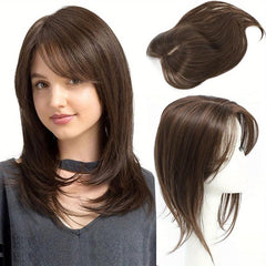 Synthetic Hair Topper for Thinning Hair Extensions Clip In Fringe