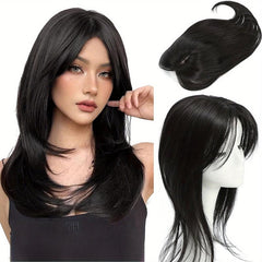 Synthetic Hair Topper for Thinning Hair Extensions Clip In Fringe