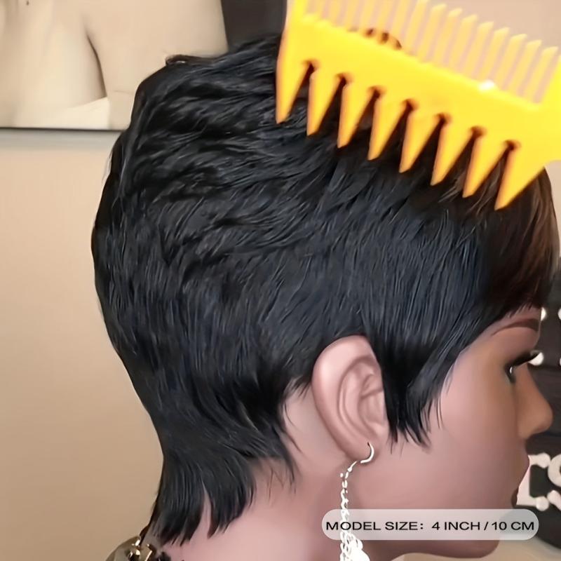 Short Pixie Layered Hair Wigs Heat Resistant Synthetic Wigs