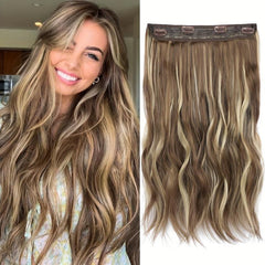 Honey Blonde Light Brown 50 8 cm Long Wavy Hair Extensions