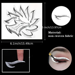 Professional Eyeliner Stencil Eyeshadow Stencil Set 4 Style Non-woven Materials
