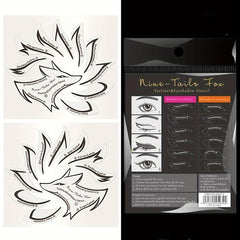 Professional Eyeliner Stencil Eyeshadow Stencil Set 4 Style Non-woven Materials