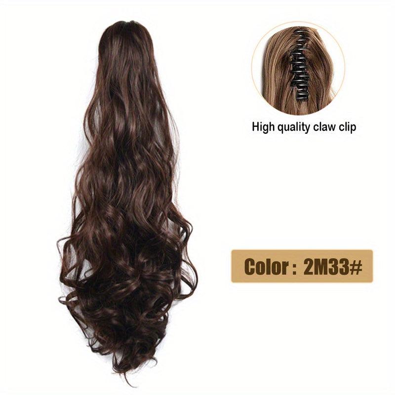 50 8 Cm Body Wave Ponytail Extensions Clip In Hair Extension Heat Resistant
