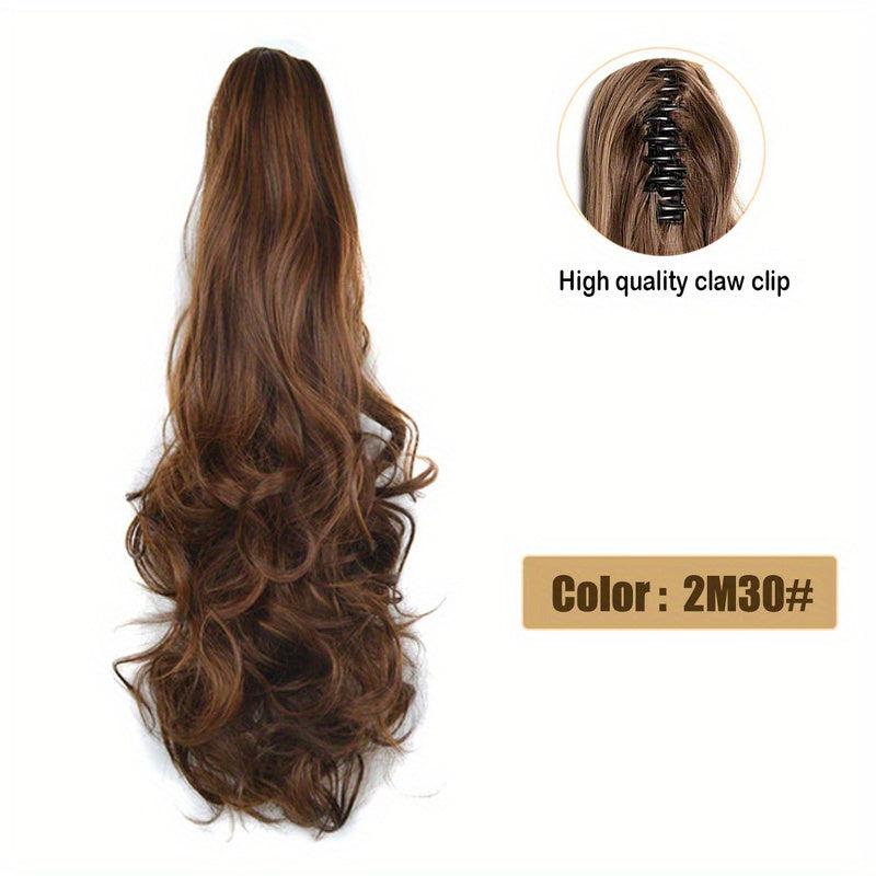 50 8 Cm Body Wave Ponytail Extensions Clip In Hair Extension Heat Resistant