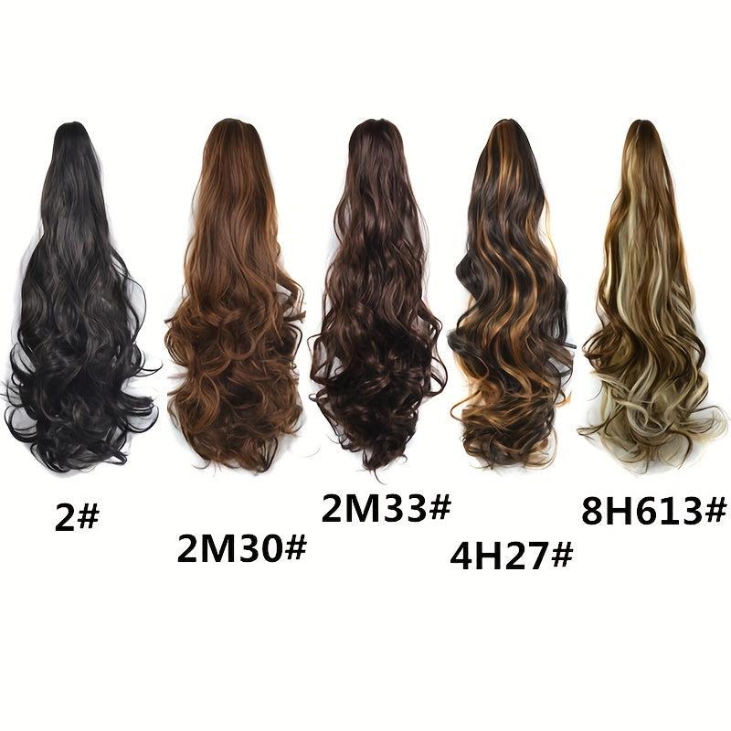50 8 Cm Body Wave Ponytail Extensions Clip In Hair Extension Heat Resistant