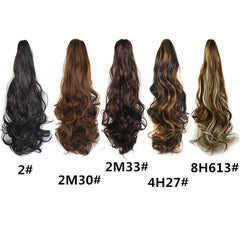 50 8 Cm Body Wave Ponytail Extensions Clip In Hair Extension Heat Resistant