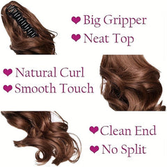 50 8 Cm Body Wave Ponytail Extensions Clip In Hair Extension Heat Resistant