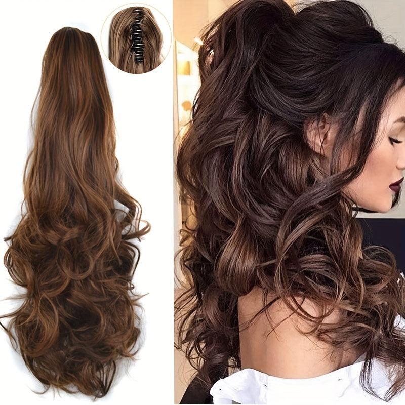 50 8 Cm Body Wave Ponytail Extensions Clip In Hair Extension Heat Resistant