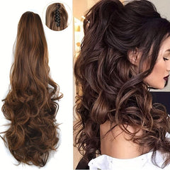 50 8 Cm Body Wave Ponytail Extensions Clip In Hair Extension Heat Resistant