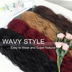 Long Curly Wavy Drawstring Ponytail Extensions For Women
