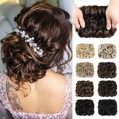 Messy Hair Bun Chignon Scrunchie Stretch Hairpiece for Women Girls