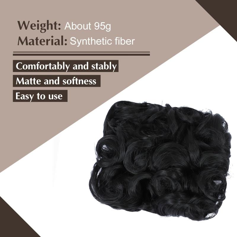Messy Hair Bun Chignon Scrunchie Stretch Hairpiece for Women Girls