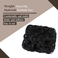 Messy Hair Bun Chignon Scrunchie Stretch Hairpiece for Women Girls