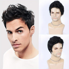 15 24 Cm Men Short Hair Wigs Handsome Male Synthetic Daily Costume Wigs