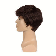 15 24 Cm Men Short Hair Wigs Handsome Male Synthetic Daily Costume Wigs