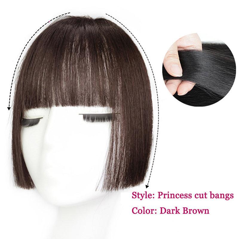 One Piece Clip In Bangs for Women Easy to Apply Fringe Hair Piece