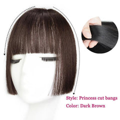 One Piece Clip In Bangs for Women Easy to Apply Fringe Hair Piece
