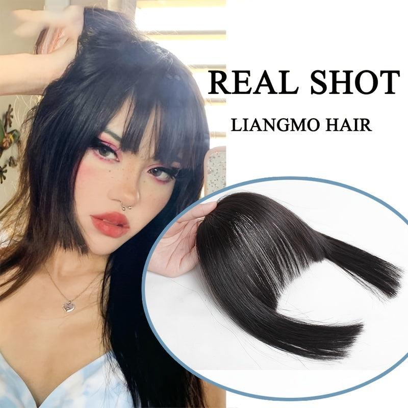 One Piece Clip In Bangs for Women Easy to Apply Fringe Hair Piece