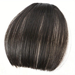 Light Brown Wispy Bangs Clip In Synthetic Hairpiece for Daily Wear
