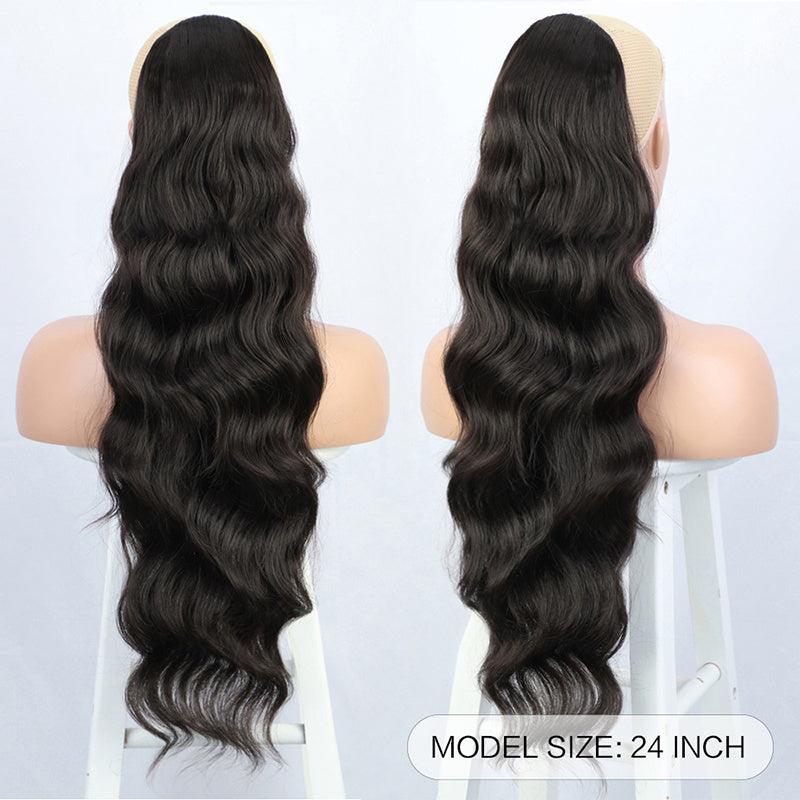 Long Wavy Drawstring Ponytail Extension For Women