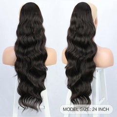 Long Wavy Drawstring Ponytail Extension For Women