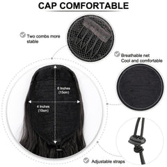 Long Wavy Drawstring Ponytail Extension For Women