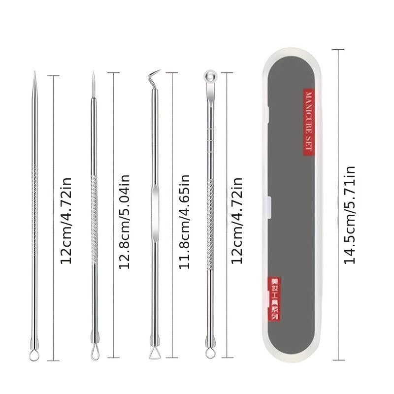 4pcs Acne Removal Needle Pimple Blackhead Remover Tool Blemish Face Skin Care