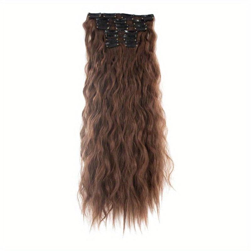 Water Wave Hair Extensions Long Mermaid Waves Wavy Clip In Hairpiece