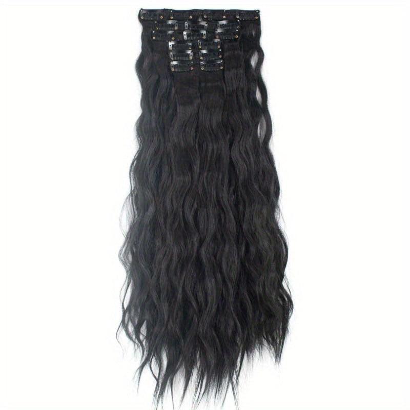 Water Wave Hair Extensions Long Mermaid Waves Wavy Clip In Hairpiece