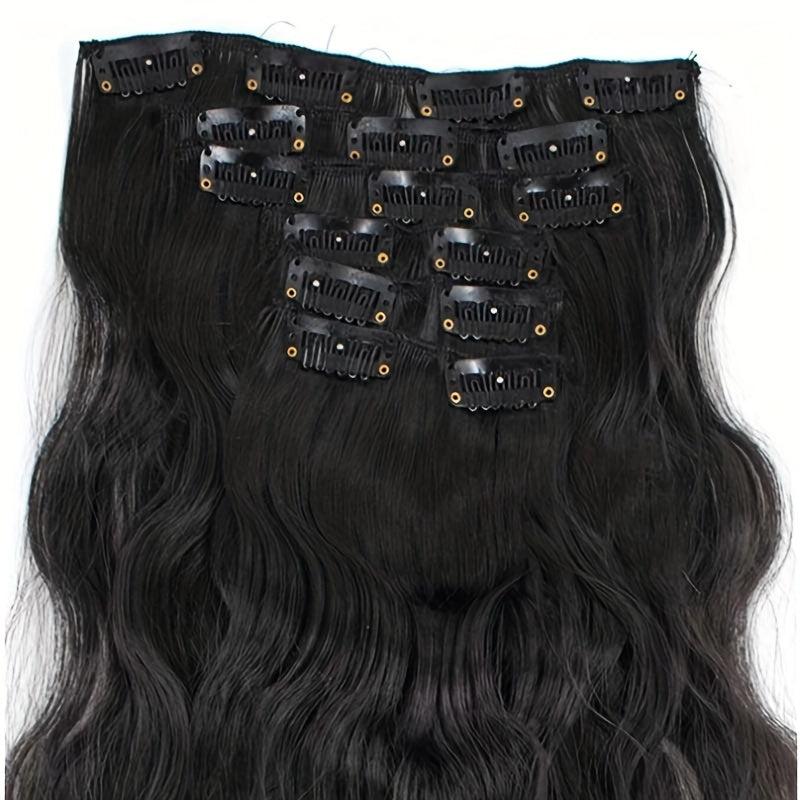 Water Wave Hair Extensions Long Mermaid Waves Wavy Clip In Hairpiece