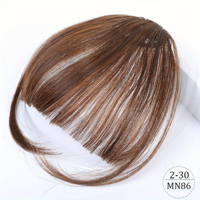 Synthetic Hair Bangs Clip In Front Bangs With Sideburns Hair Piece