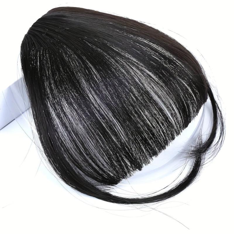Synthetic Hair Bangs Clip In Front Bangs With Sideburns Hair Piece