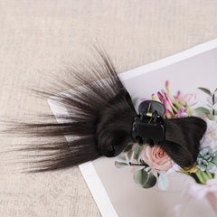 Messy Bun Hair Piece Claw Clip Lady Extended Updo Bun Ponytail Wig
