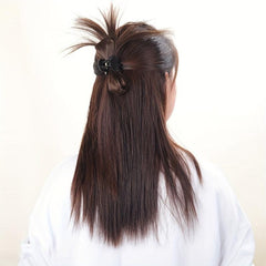 Messy Bun Hair Piece Claw Clip Lady Extended Updo Bun Ponytail Wig