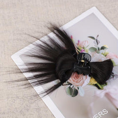 Messy Bun Hair Piece Claw Clip Lady Extended Updo Bun Ponytail Wig