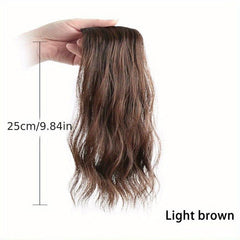 Long Curly Hair Pieces Synthetic Clip In Hair Extensions Natural Look