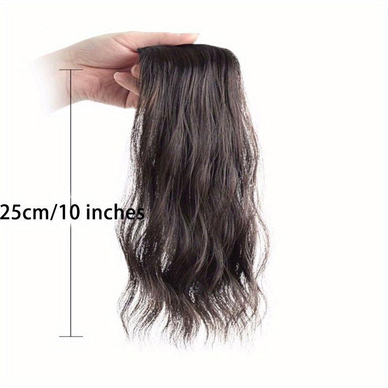 Long Curly Hair Pieces Synthetic Clip In Hair Extensions Natural Look