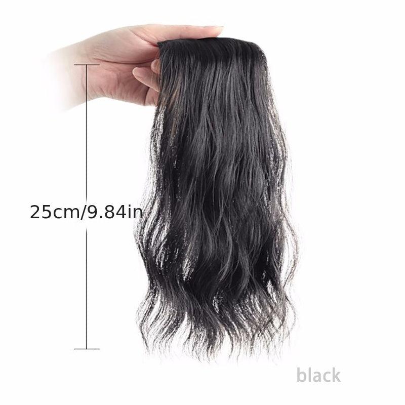 Long Curly Hair Pieces Synthetic Clip In Hair Extensions Natural Look